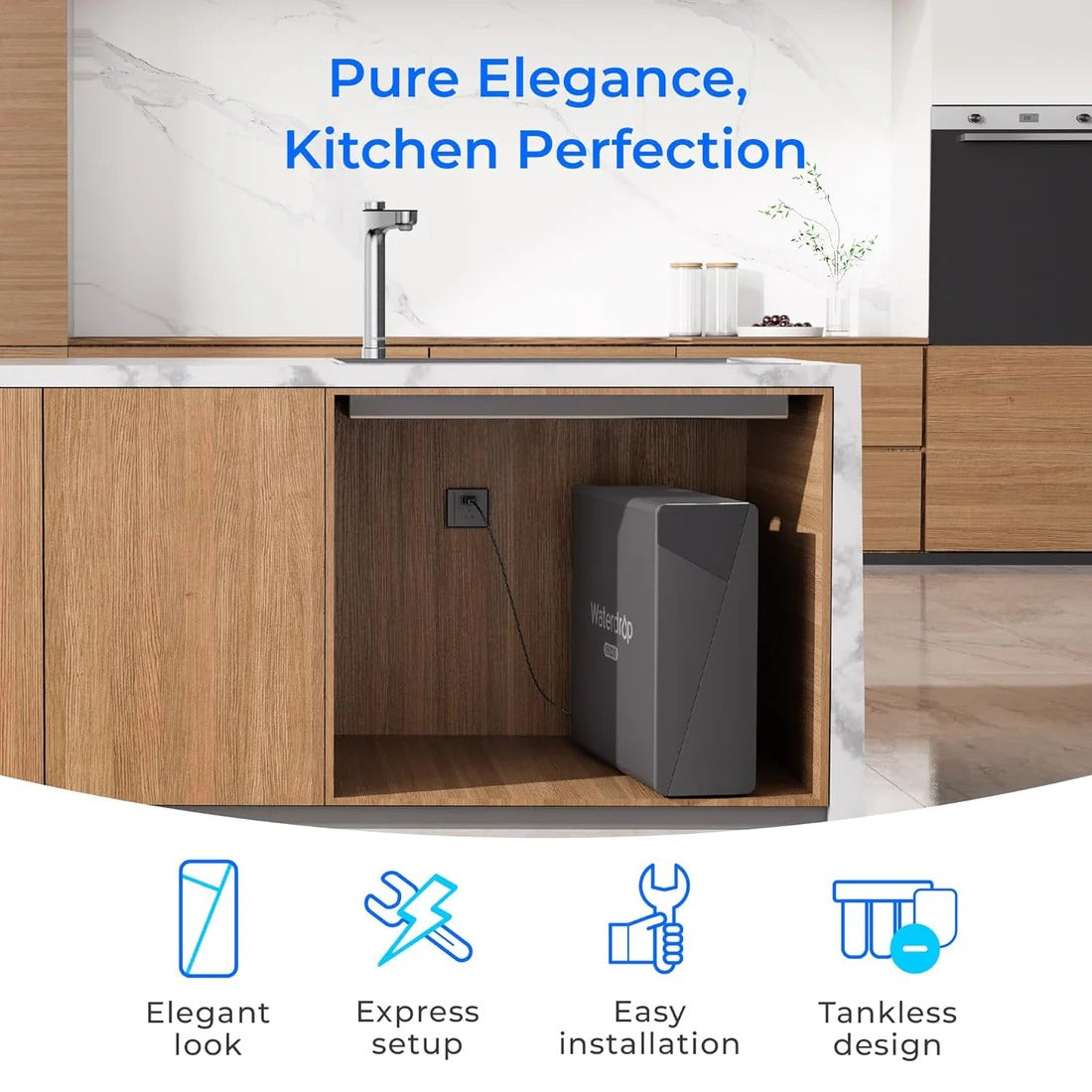 Waterdrop X16 Tankless Undersink RO System – 1600 GPD, 11-Stage Filtration, Alkaline & UV