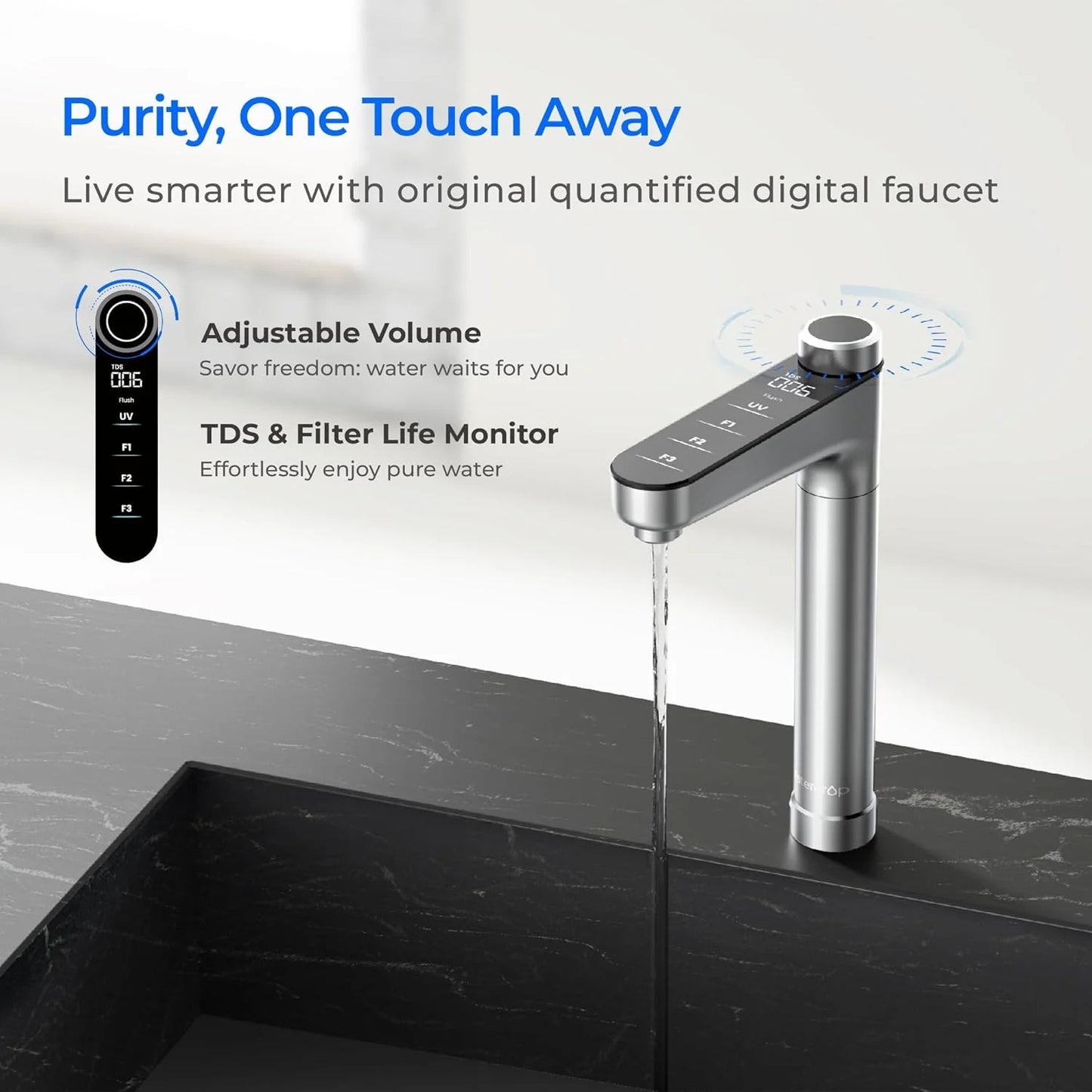 Waterdrop X16 Tankless Undersink RO System – 1600 GPD, 11-Stage Filtration, Alkaline & UV
