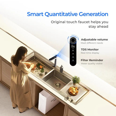 Waterdrop X12 Undersink RO System – 1200 GPD, 11-Stage, Alkaline Water, Smart Faucet