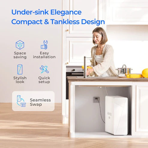 Waterdrop X12 Undersink RO System – 1200 GPD, 11-Stage, Alkaline Water, Smart Faucet