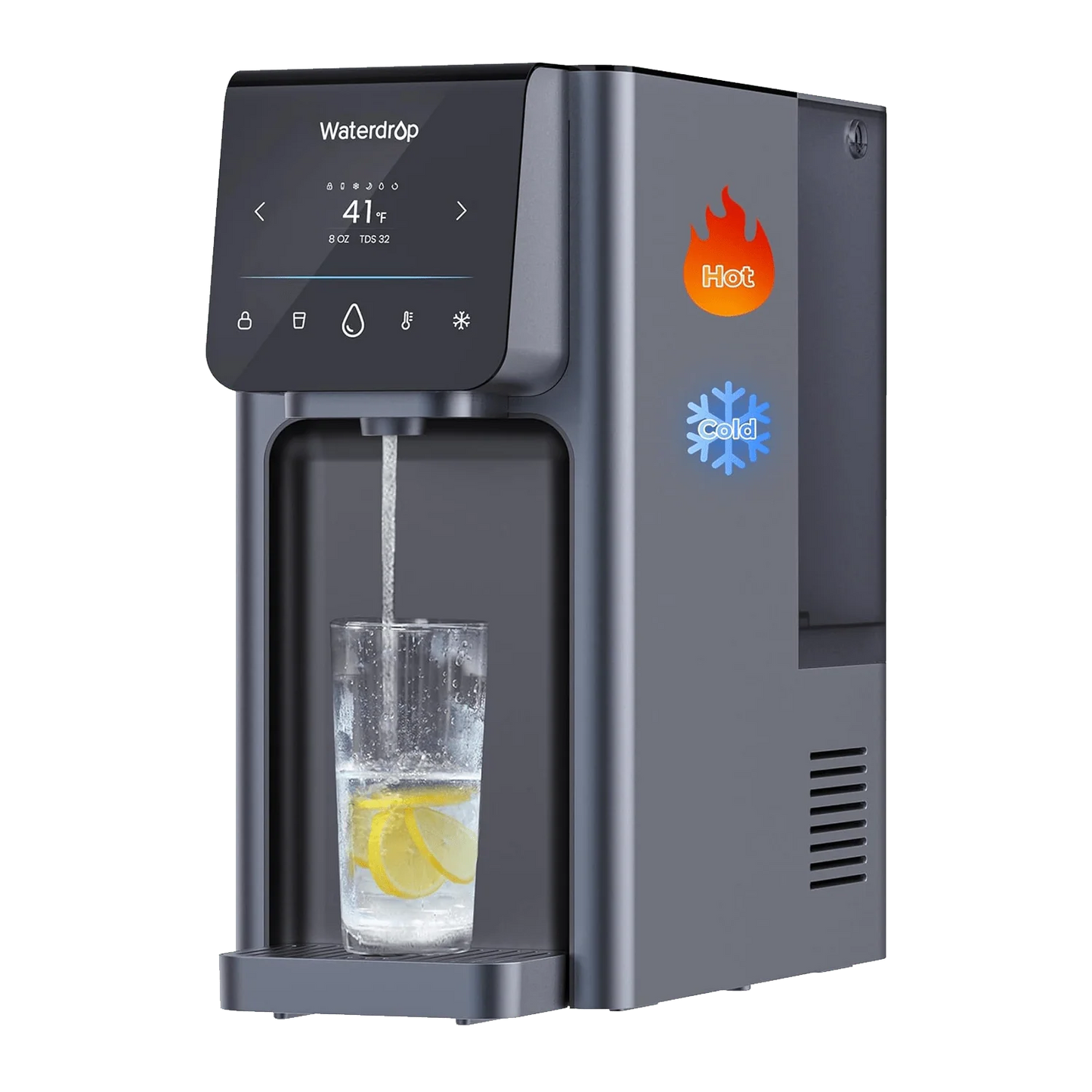 Waterdrop A1 Countertop RO Hot & Cold Water Dispenser – 7-Stage Pure Water, Instant Heat & Chill