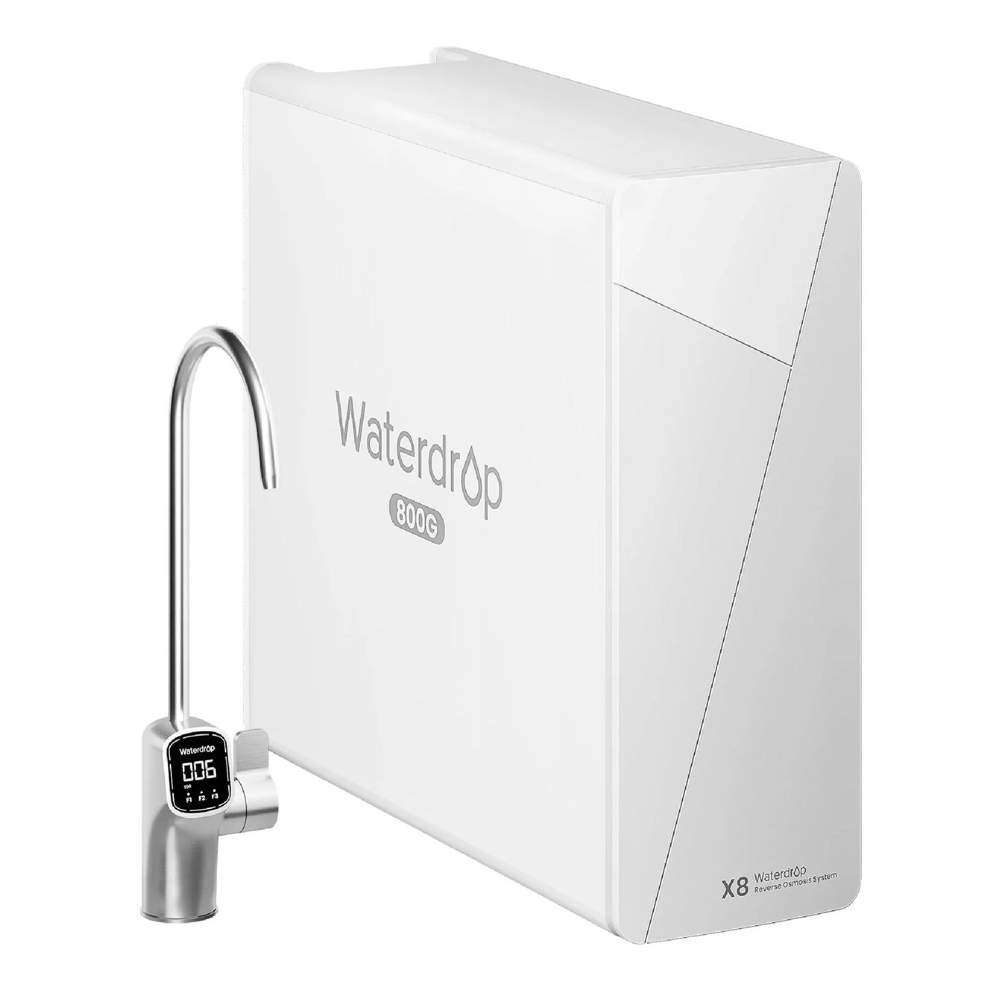 Waterdrop X8 Undersink RO System – 800 GPD, 9-Stage Filtration, Smart Faucet