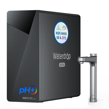 Waterdrop X16 Tankless Undersink RO System – 1600 GPD, 11-Stage Filtration, Alkaline & UV