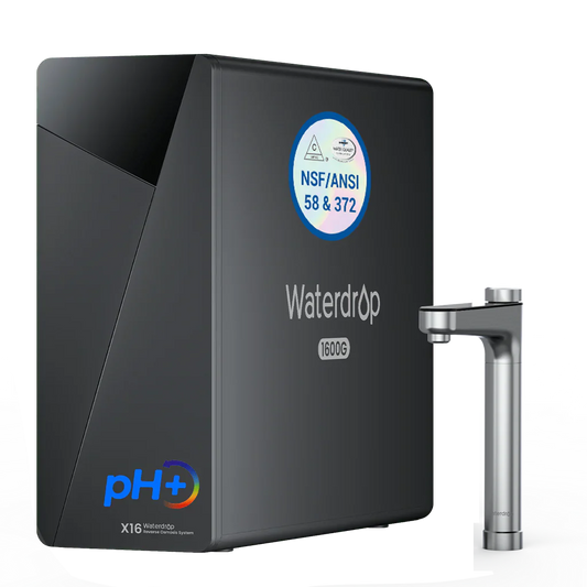 Waterdrop X16 Tankless Undersink RO System – 1600 GPD, 11-Stage Filtration, Alkaline & UV