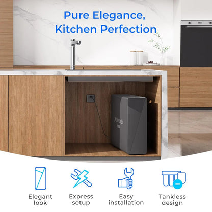 Waterdrop X16 Tankless Undersink RO System – 1600 GPD, 11-Stage Filtration, Alkaline & UV