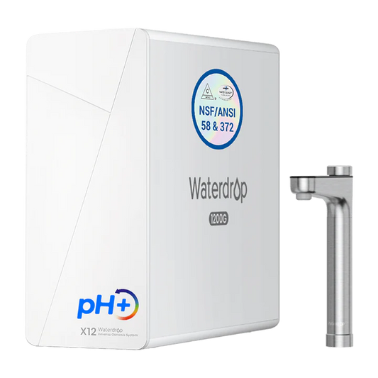 Waterdrop X12 Undersink RO System – 1200 GPD, 11-Stage, Alkaline Water, Smart Faucet
