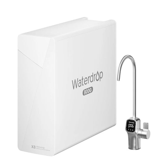 Waterdrop X8 Undersink RO System – 800 GPD, 9-Stage Filtration, Smart Faucet